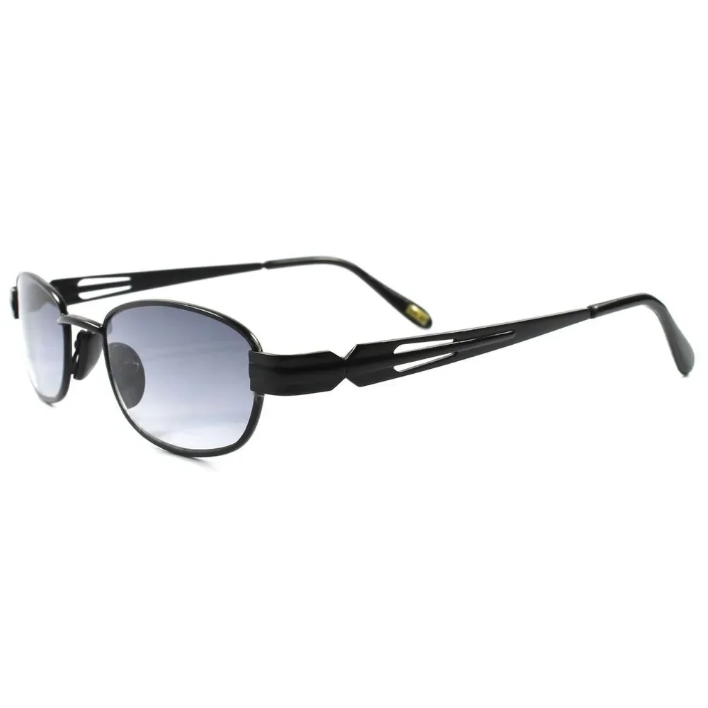 Old Fashion Vintage Retro 80s Hip Mens Womens Black Rectangle Hipster Sunglasses